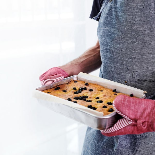 Oven Baking Tray, Deep Cake Tins Stainless Steel Baking Sheet Pans,  Rectangle Traybake Tin for Cake(S) 