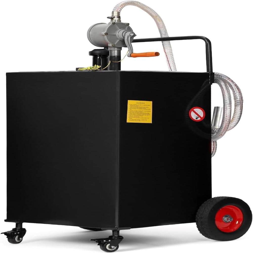 50 Gallon Portable Fuel Caddy with Manual Pump & Grounding Wire, Heavy-Duty HDPE Gas & Diesel Transfer Tank on 4 Wheels price history on PriceWatchPro