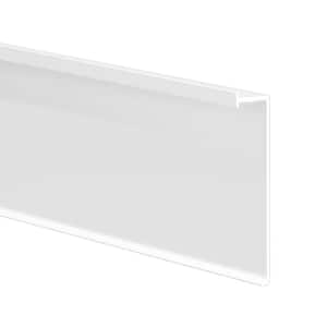 Novorodapie Eclipse Off white 1/2 in. Aluminum Baseboard Trim (8.2 ft./trim)