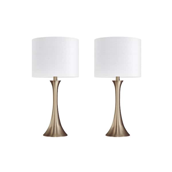 Gold Plated Table Lamp Set, Grandview Gallery Gold Table Lamp