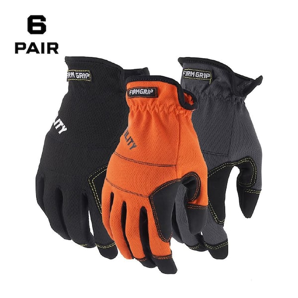 X-Large Utility High Performance Outdoor & Work Gloves (6-Pack)