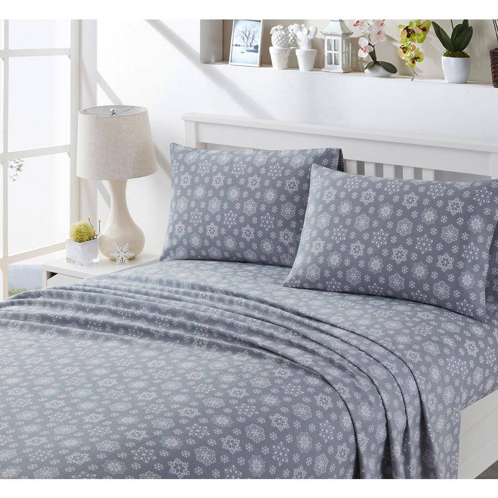 Turkish Cotton King Flannel Sheet Set 