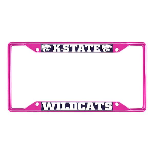 FANMATS Universal Fit Kansas State University License Plate Frame - Pink