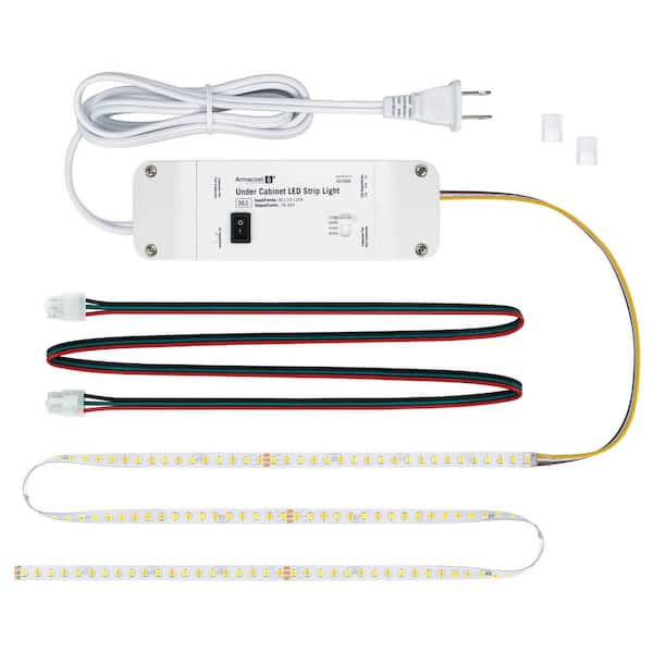 CCT Tunable White 34 in. (2.8 ft. ) Hardwired/Plugin Under Cabinet Integrated LED Strip Light