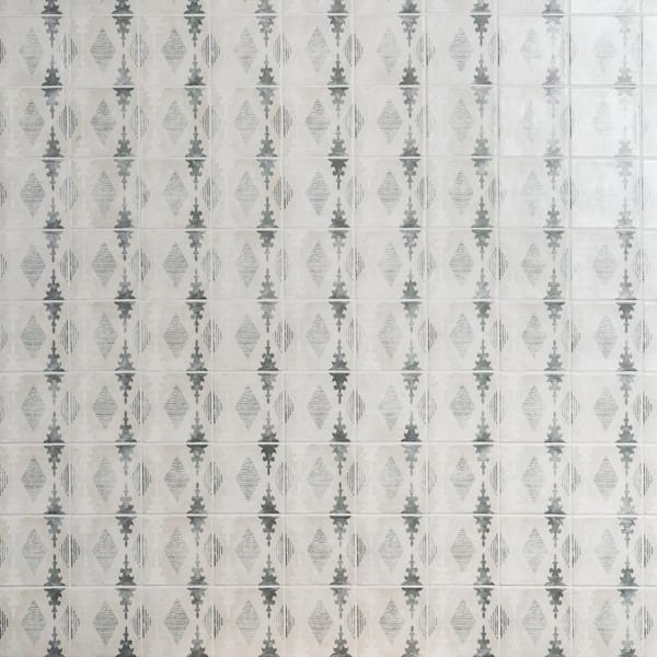 Ivy Hill Tile Paula Purroy Catalan Aztec Gray 5.11 in. x 5.11 in