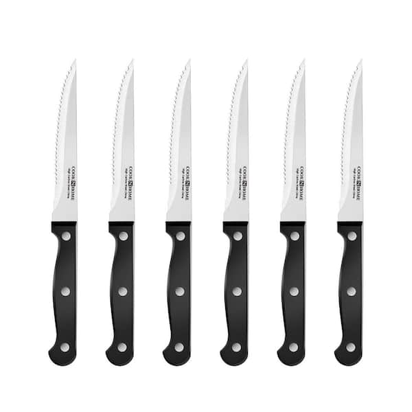 Tileon 15-Piece Stainless Steel Chef Knife Set with Block AYBSZHD2223 - The  Home Depot