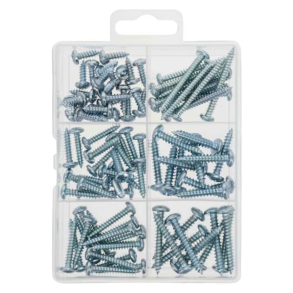 Hillman Homepak Zinc Pan Head Phillips Sheet Metal Screw Assorted