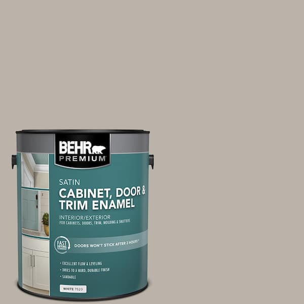 1 gal. #MS-84 French Gray Satin Enamel Interior/Exterior Cabinet, Door & Trim Paint