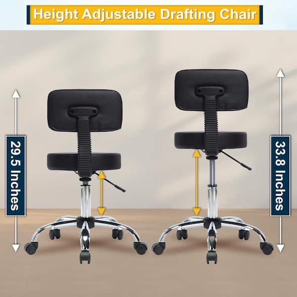 Mara Adjustable Drafting Stool by Naomi Home Color Black