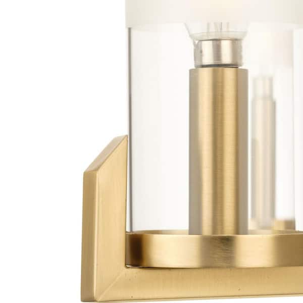 Progress Lighting Pellum Collection 25 in. 5-Light Brushed Gold Chandelier for Breakfast Nook, Kitchen and Living Room