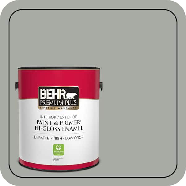 BEHR PREMIUM PLUS 1 gal. #PPU25-15 Flipper Hi-Gloss Enamel Interior/Exterior Paint & Primer