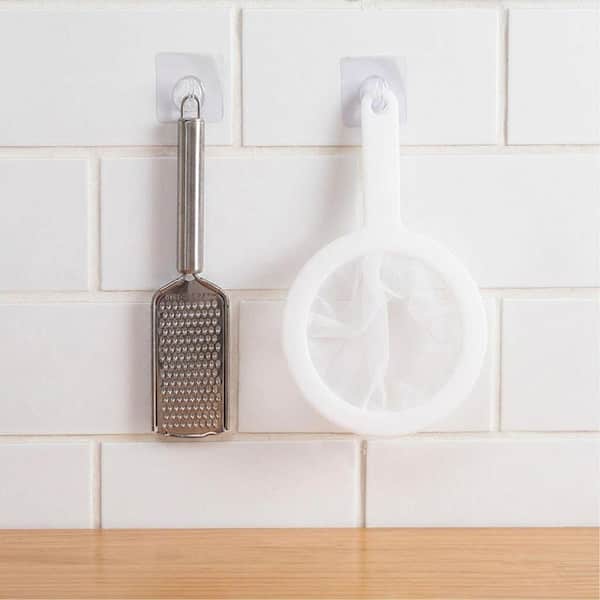 Ultra-Fine Nylon Mesh Strainer Set Plastic Handle Sieve Filter Spoon for Coffee Juice Milk Honey Wine 3 Piece