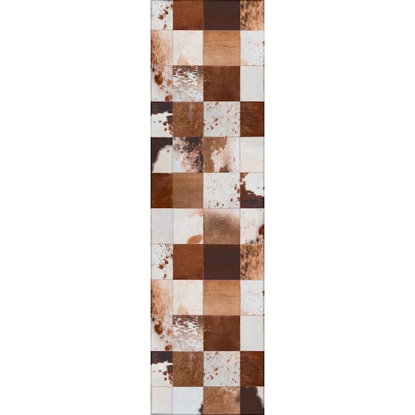 Laredo Brown 2 ft. 3 in. x 7 ft. 6 in. Indoor/Outdoor Washable Rug