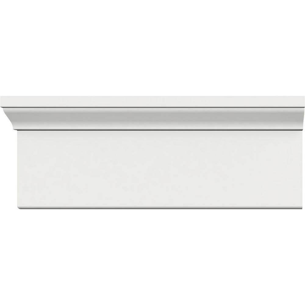 96'' White PVC Decorative Back Band Casing Moulding
