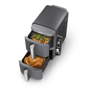 Double Stack XL 10 qt. 2-Basket Air Fryer with 6 in. 1-Functions, Black