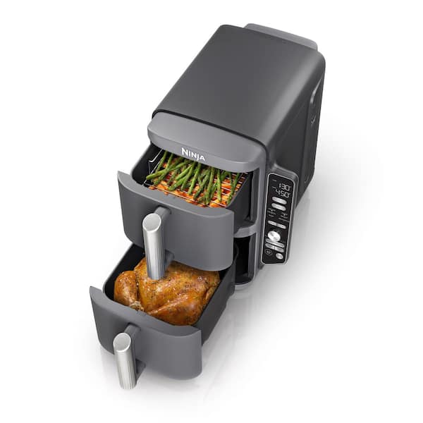 NINJA Double Stack XL 10 qt. 2-Basket Air Fryer with 6 in. 1 