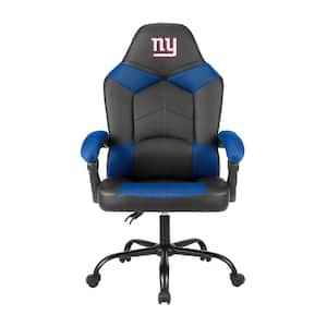 New York Giants Black Polyurethane Oversized Office Chair with Reclining Back