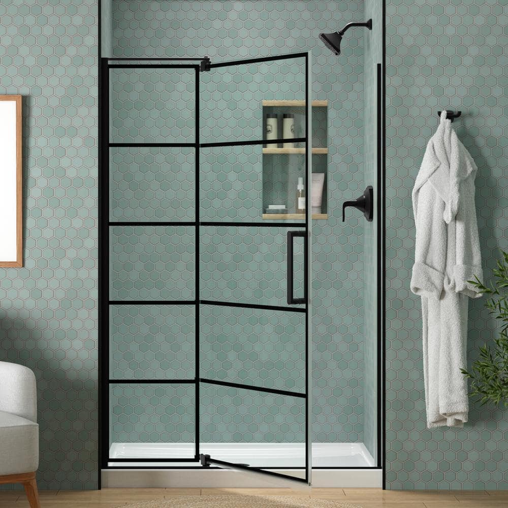 ☀︎　BK KOHLER Echelon 44-48 in. W x 70 in. H Pivot Frameless Shower