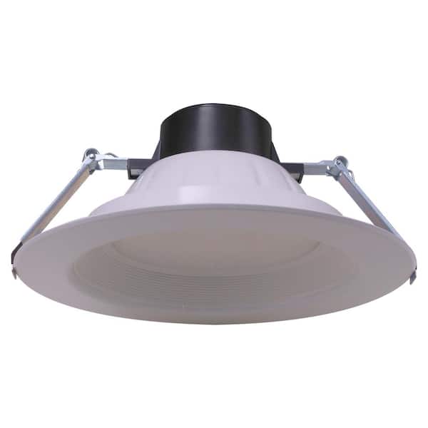 ENERGETIC LIGHTING E4DL 8 in. Integrated LED Recessed Ceiling Light 2100 Lumens Dimmable Commercial Downlight Baffle Trim ENERGY STAR