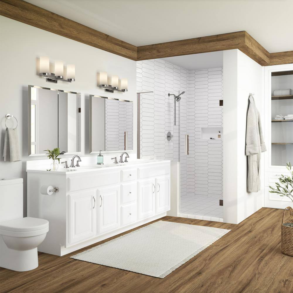 73-Inch White Cultured Marble Double Sink Vanity Top with Backsplash