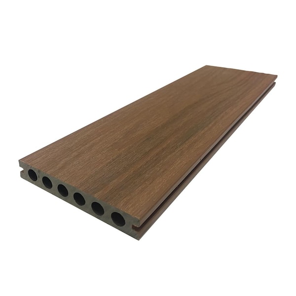 NatureBoard Outdoor Waterproof Round Hollow 1 in. x 6 in. x 12 ft. Grooved Composite Decking Board (358 sq.ft./64-Piece)