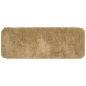 Finest Luxury Taupe 22 in. x 60 in. Washable Bathroom Accent Rug