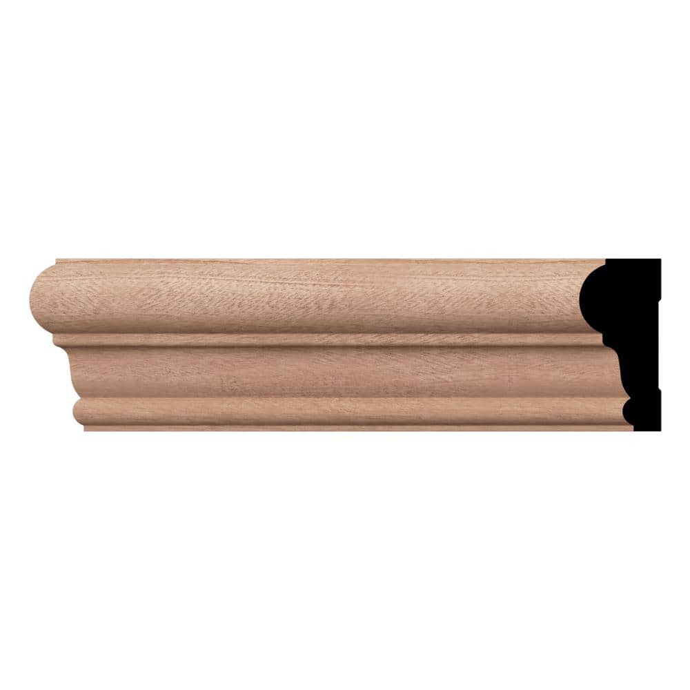 Sapele Mahogany 96" Solid Wood Chair Rail Molding