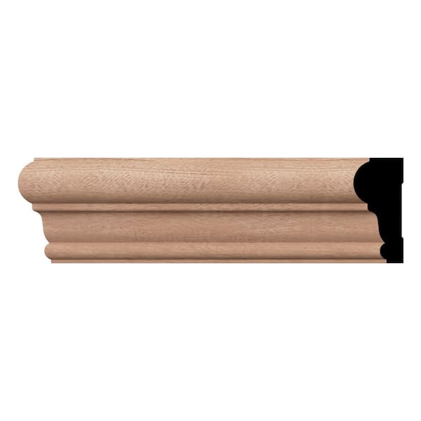Ekena Millwork WM392 1 in. D x 2.38 in. W x 96 in. L Wood (Sapele Mahogany) Chair Rail Molding