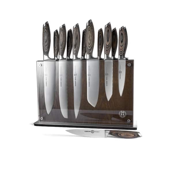 SCHMIDT BROTHERS CUTLERY Bonded Ash Stainless Steel 15-Piece Knife Set