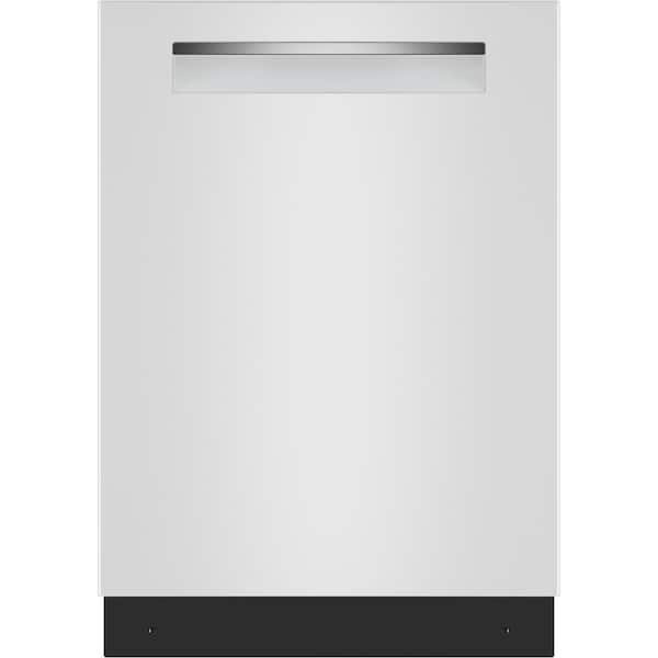 500 Series 24 in. White Top Control Tall Tub Pocket Handle Dishwasher with Stainless Steel Tub, Quietest 44 dBA