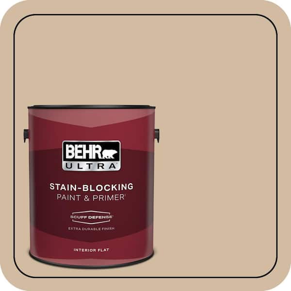 BEHR ULTRA 1 gal. #N270-3 Coco Extra Durable Flat Interior Paint & Primer