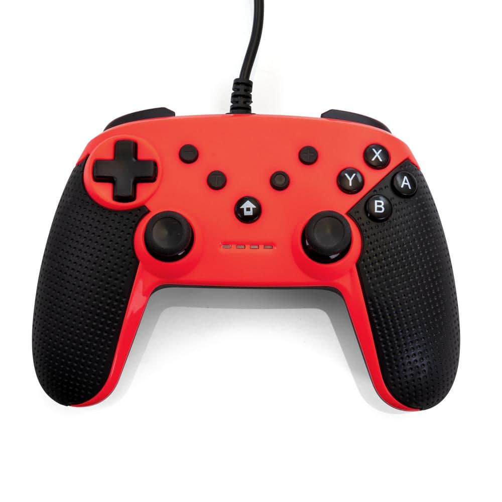 Wired Controller for the Nintendo Switch in Red 985113208M - The Home Depot