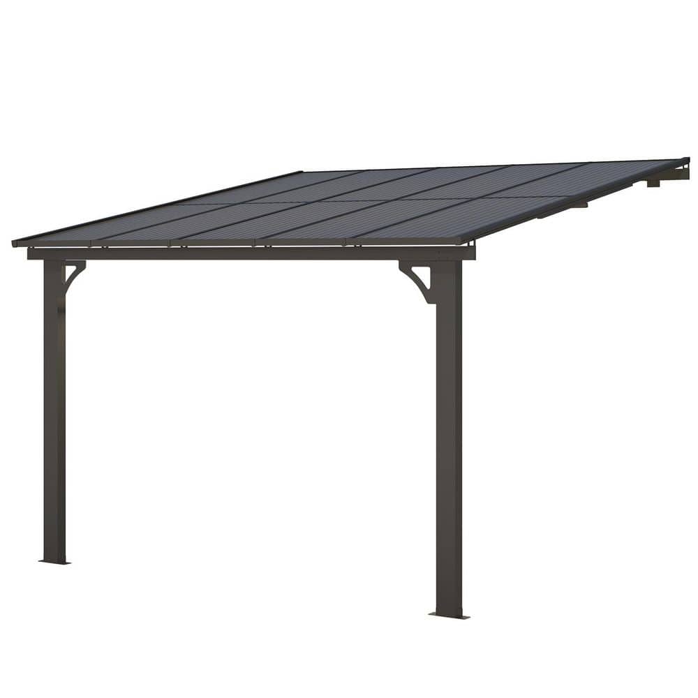 10 ft. x 10 ft. Adjustable Height Outdoor Metal Large Wall-Mounted Heavy Duty Gazebo price history on PriceWatchPro