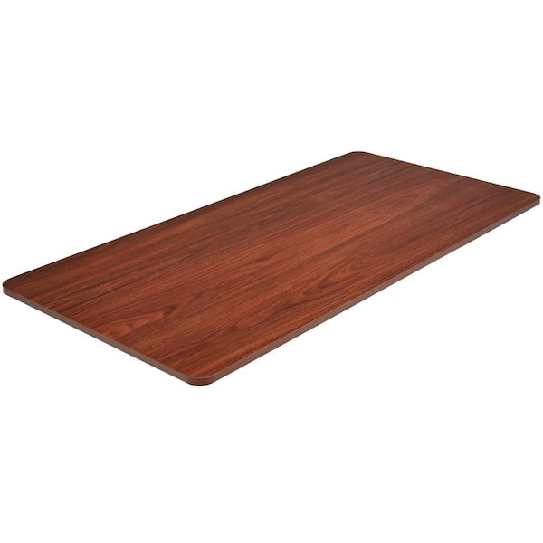 Costway 55 in. 1-Piece Brown Rectangle Wood Coffee Table Universal Tabletop for Standard