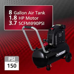 8 Gallon 150PSI Hotdog Air Compressor