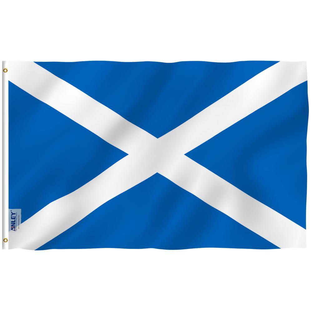 Fly Breeze 3 ft. x 5 ft. Polyester Scotland Flag 2-Sided Flags Banner with 