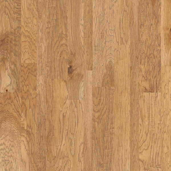 Shaw Canyon Honey Hickory 3/8 in. T x Multi-Width in. W Water Resistant Engineered Hardwood Flooring (34.96 sq. ft./Case)