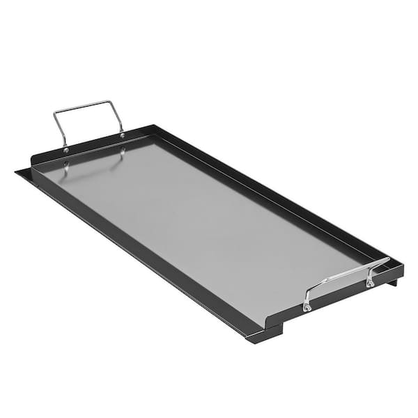 32 in. x 14 in. Black Carbon Steel Flat Top Griddle Universal Grill Pan