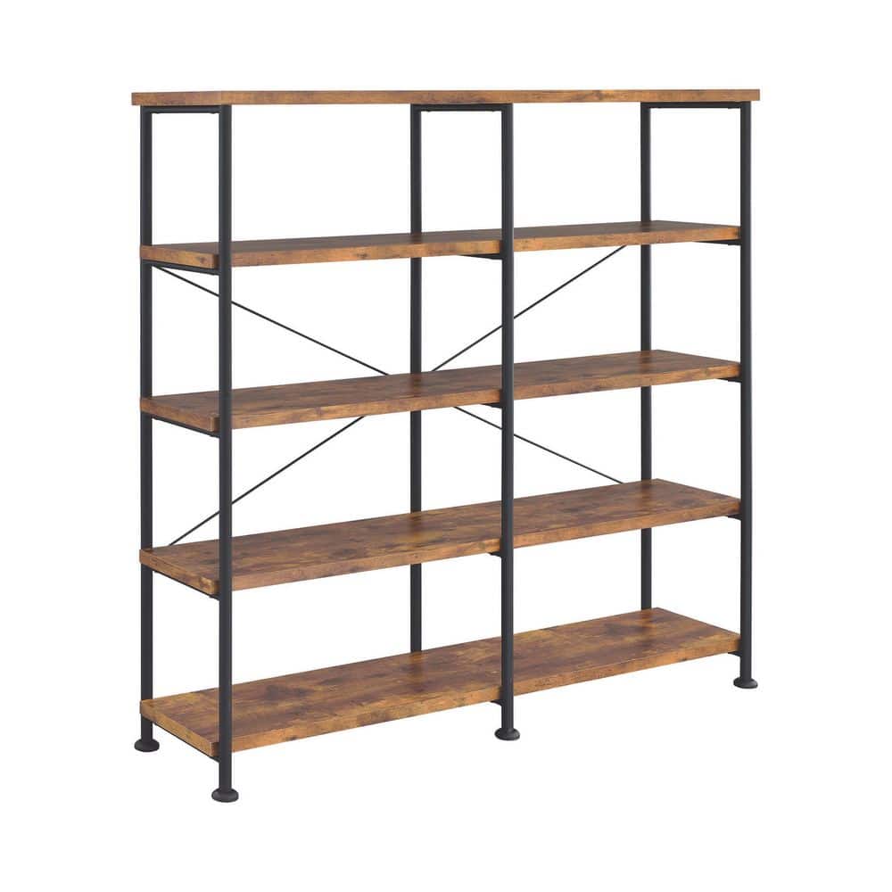 14.25 in. W x 60 in. D x 63 in. H Brown Wood Freestanding Linen Cabinet w/5-Shelves for Storage in Brown price history on PriceWatchPro