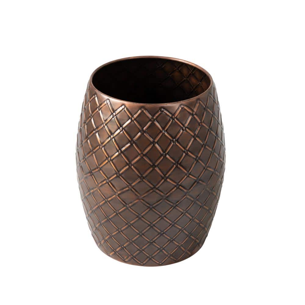 Braga Copper Finish Steel Stool Table Planter