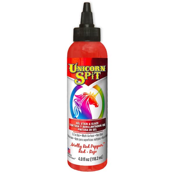 Unicorn SPiT 4 fl. oz. Molly Red Pepper Gel Stain and Glaze Bottle (6-Pack)
