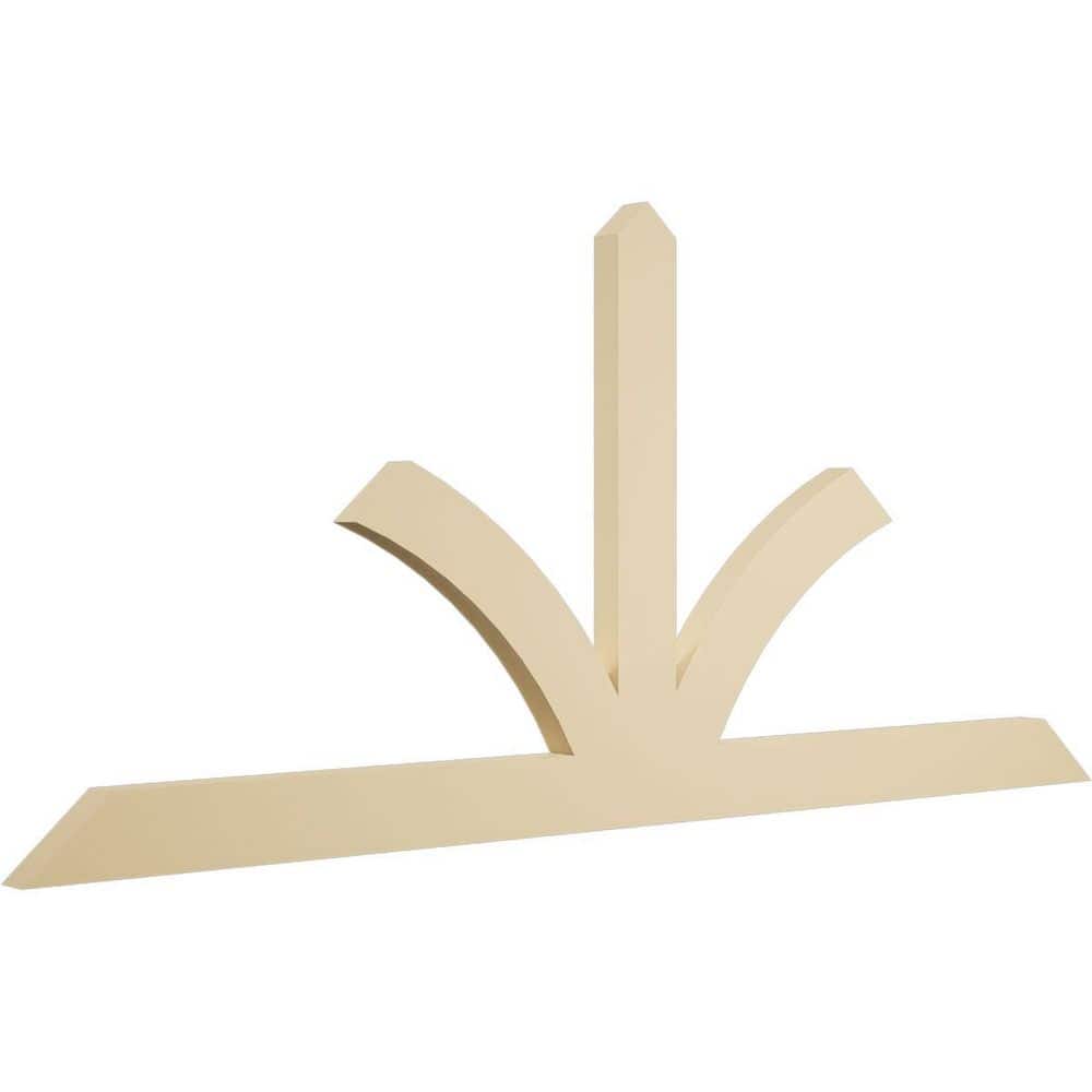 Ekena Millwork 72 in. W x 33 in. H x 2 in. D x 4 in. F, 11/12 Pitch ...