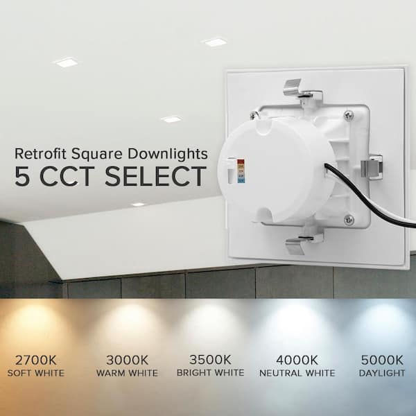 6in Ultra ince parlama önleyici LED Downlight Canless 1200lm 2700K/3000K/3500K/4