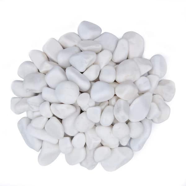 MSI Alpine White 0.5 cu. ft. per Bag (0.25 in. to 1.25 in.) Bagged Landscape Pebbles (56 Bags/28 cu. ft./Pallet)