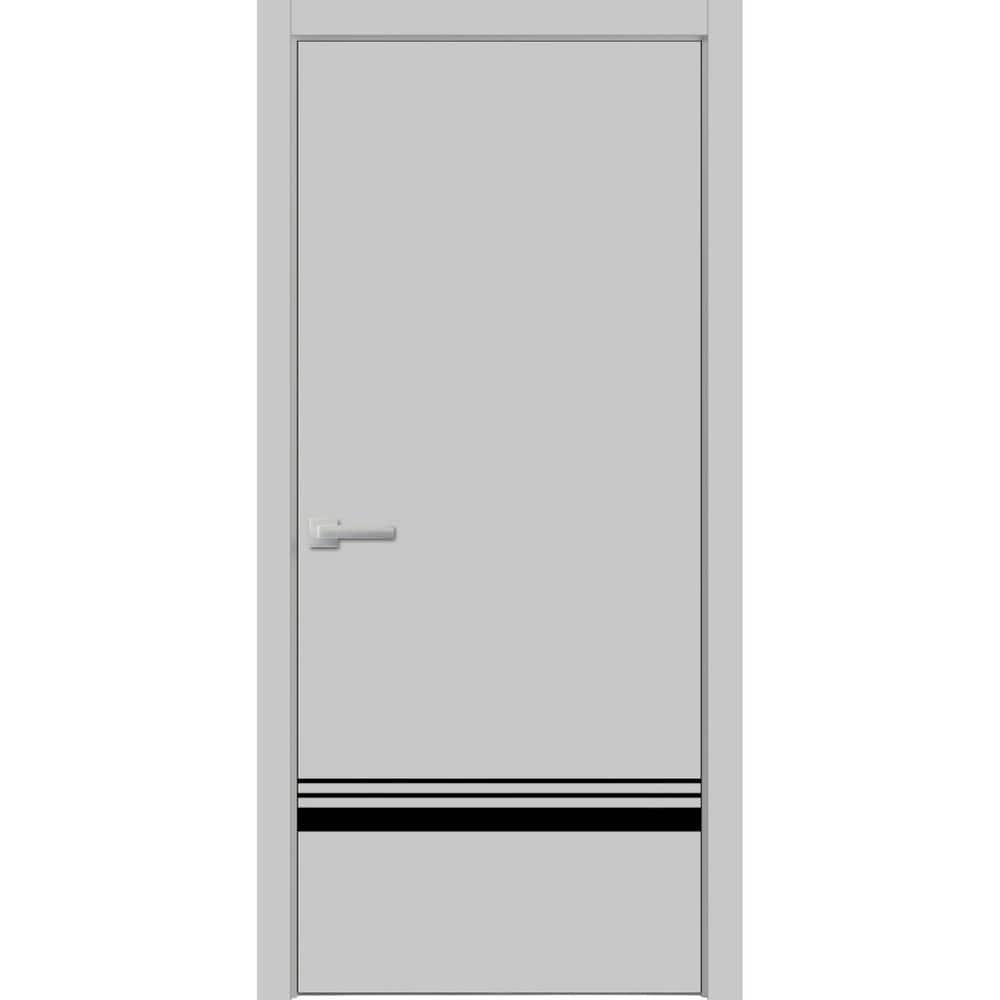 Sartodoors 42 In X 96 In 1 Panel Matte Grey Finished Solid Wood With Honeycomb Sliding Door