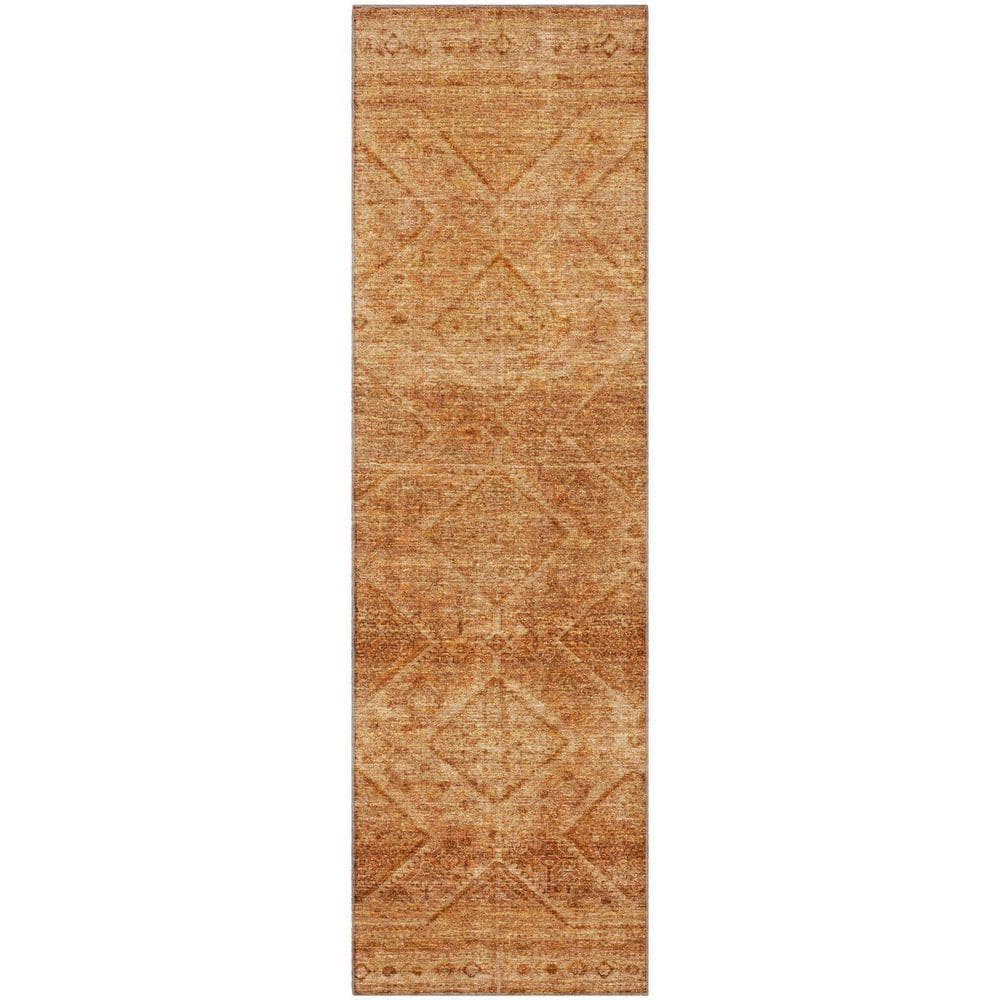 Addison Rugs Mayfield Premium Machine Washable Abstract AMF2060 Copper ...