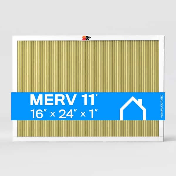 K&N 16 in. x 24 in. x 1 in. MERV 11 Pleated Air Filter