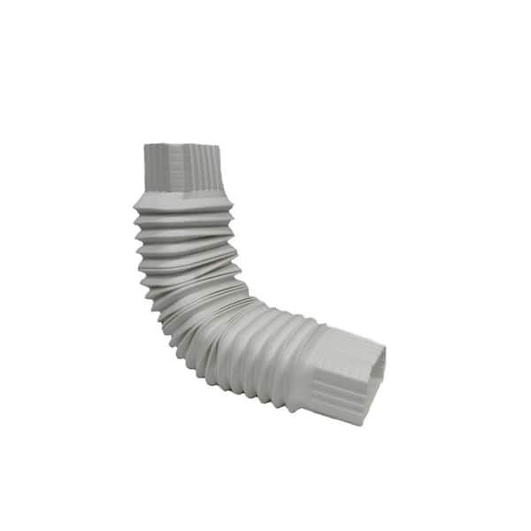 2 in. x 3 in. White Flexible Elbow Vinyl