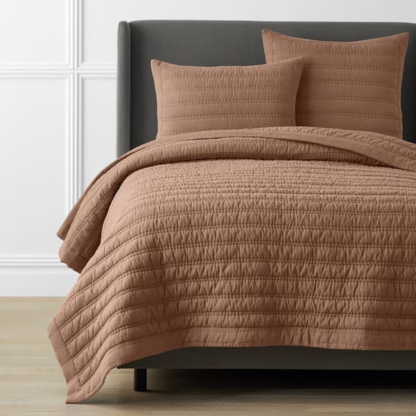 The Company Store Legends Hotel Clay Washed Linen King Quilt
