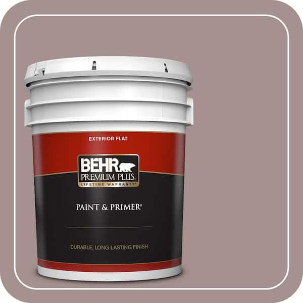 BEHR PREMIUM PLUS 5 gal. #MQ1-40 Tribeca Flat Exterior Paint & Primer